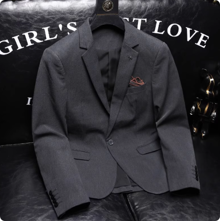 男士休闲西服上衣单件高级感宴会外套2025春秋商务穿搭潮流西装