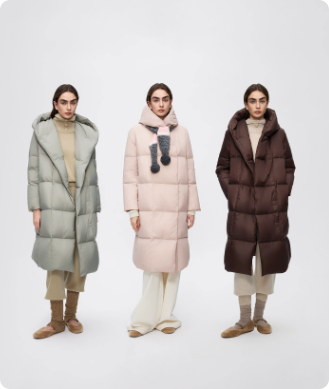 霍尔多巴吉白鹅绒中长款羽绒服外套设计感冬季新款通勤上衣女